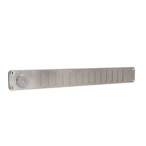 RVS schuifrooster+draaiknop 495x65mm
