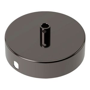 Plafondkap metaal Creations 1 gat Ø100mm gepol. zwart