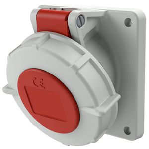 Inbouwwandcontactdoos 16A 4-polig  6H 400V IP67 TwinCONTACT
