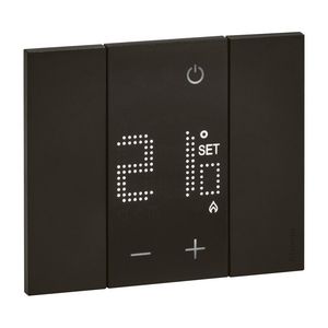 Thermostaat 110-230V zwart 2 mod. Living Now