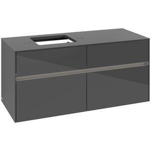 Wastafelonderkast Collaro 1200x548x500mm Glossy Grey C129B0FP
