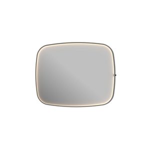 Spiegel kader + directe LED Geb. metal black 1000x40x800mm