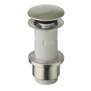 Wastafelafvoerplug Push Open WA211 1.1/4" rvs/wit univ. Ø72mm /1-90mm