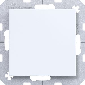 Blindplaat met centraalplaat A.x/C.x lichtwit mat