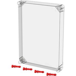 Installatiekast VMS 43 deksel transparant rood VVE=2