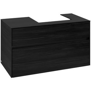 Wastafelonderkast Collaro 1000x548x500mm Black Oak C015B0AB