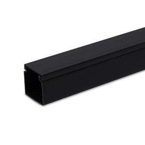 Lengte a 2m. kabelkanaal 25x25mm zwart met folie