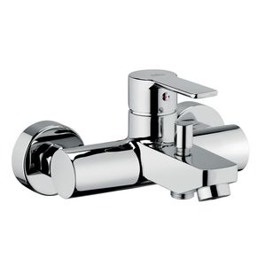 Badmengkraan 1-hendel RED hoh 150mm incl. S-koppelingen chroom