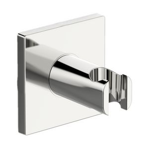 Handdouchehouder m 4-kant rozet m afgeronde rand HANSALIVING