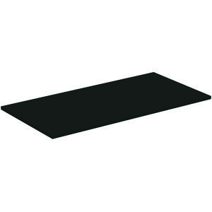 Afdekblad hout I.LIFE-B zonder uitsnijding 1002x505x18mm mat carbon grijs