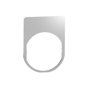 Legend plate Harmony XB5 30 x 40mm metal unmarked VVE=10