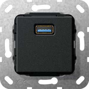 USB 3.0 A kppl. Basiselement zwart m