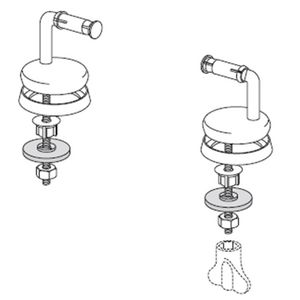 Uni scharnier RVS set 2st. B83P999