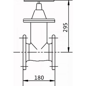 Schuifafsluiter GG25 DN80 PN10/16 GG25