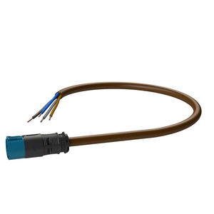 Dimsnoer Male-open AW 0,3m 4x1,5 bruin Eca VVE=10