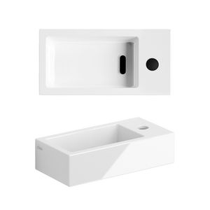 Flush 3 fontein 360x1800mm wit met kraangat RE met plug