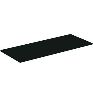Afdekblad hout I.LIFE-B zonder uitsnijding 1204x505x18mm mat carbon grijs
