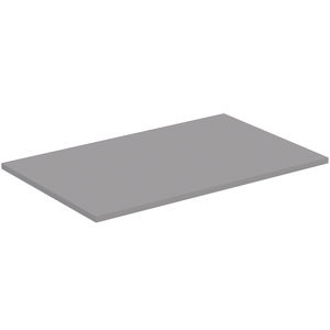 Afdekblad hout I.LIFE-B zonder uitsnijding 802x505x18mm mat grijs
