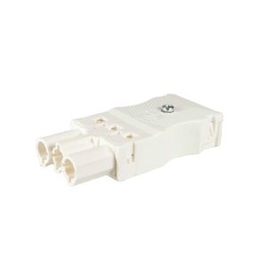 Steker 3-polig male wit VVE=200