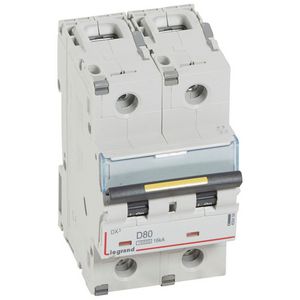 Installatieautomaat 2-polig D-karakteristiek 80A 10000A/16kA DX³ DIN