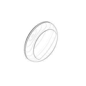 Trek aan de knop v. afvoer. 30x8mm chr