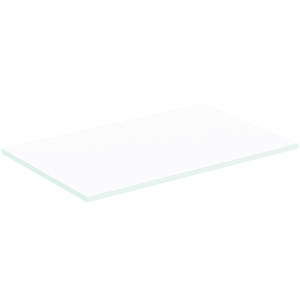 Afdekblad hout I.LIFE-B zonder uitsnijding 802x505x18mm mat wit