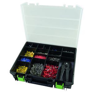 Assortimentdoos adereindhulzen kleurserie DIN II met tang