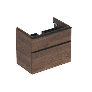 Smyle onderkast v. wastafel 75cm 2 laden noten