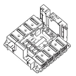 Loskoppelbare basis voor Aansluitset 3P DPX3 1600