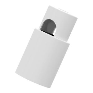 Doos a 5st. Kabel houder snoerklem 15x24mm aluminium Wit
