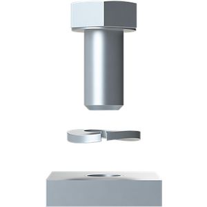 Bevestigingsbeugel M5x16mm Hor-Vert profiel