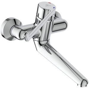 Ceraplus wandmengkraan sprong 200mm chroom hendel 230mm incl. S-koppeling