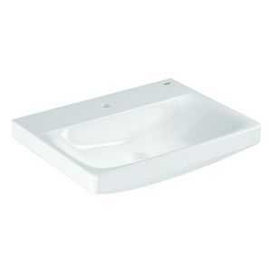 Euro Ceramic wastafel 60cm met kraagat zonder overloop