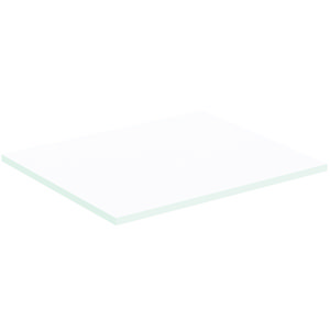 Afdekblad hout I.LIFE-B zonder uitsnijding 602x505x18mm mat wit