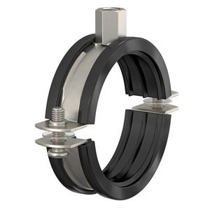 Pijpbeugel FLAMCOFIX RVS BRS-A M8/10 Ø62-67mm met inlage VVE=50