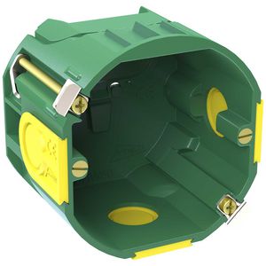 Hollewand inbouwdoos halogeenvrij UHW50 groen snoerinvoer  Ø6-10mm VVE=100