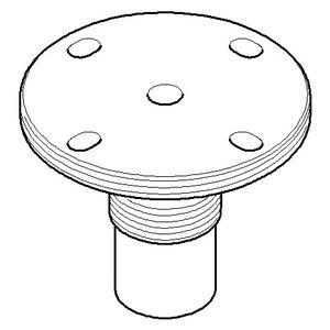 Aansluiting 52x43mm chr
