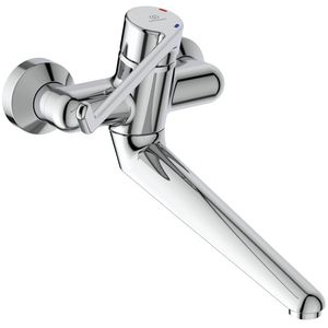 Ceraplus wandmengkraan sprong 250mm chroom hendel 230mm incl. s-koppeling