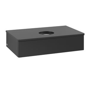 Wastafelonderkast Antao 800x190x500mm Black Matt Lacquer K08010PD