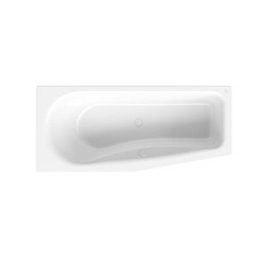 Ligbad staal geglazuurd BetteLuna 170x75/60cm RE wit AS antislip Sense