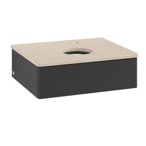 Wastafelonderkast Antao 600x190x500mm Black Matt Lacquer L07153PD