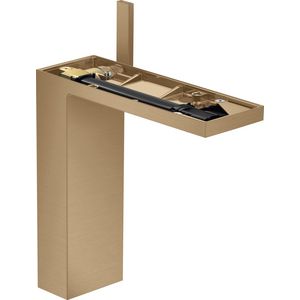 AXOR MyEdition 1-hendel wastafelmengkraan 230 zonder plaat met afvoerplug Brushed Bronze