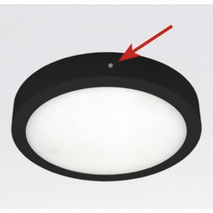 MOON CCT + Sensor 180mm 14W zwart opbouw 2700K/3000K/4000K