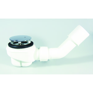 Douchebaksifon Domoplex chroom v. 52mm gat