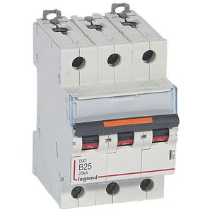 Installatieautomaat 3-polig B-karakteristiek 25A 25kA DX³ DIN