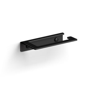 Fold closetrolhouder zonder klep mat zwart poedercoating