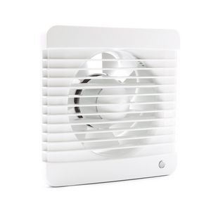 Badkamer-/ toiletventilator M 125 wit