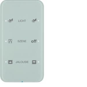 Tastsensor KNX-touch geconfig. 3-v berker R.1 glas polarwit
