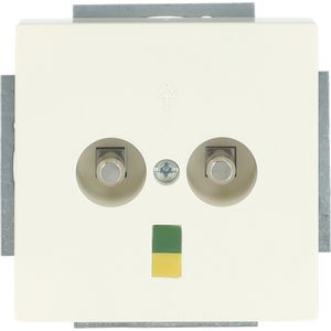 Aardingscontactdoos+Centraalplaat 2v inb s-i voor