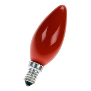 Gloeilamp kaarsvormig E14 C35 240V 40W rood VVE=10